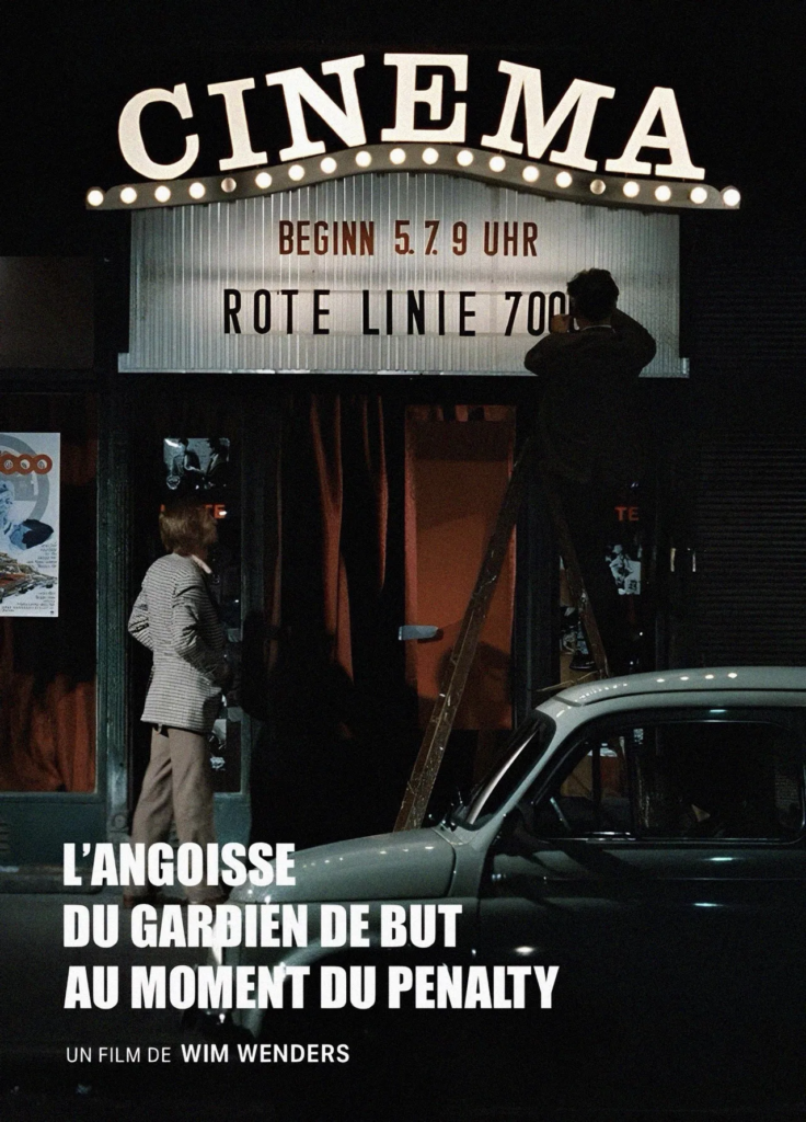 L'angoisse du gardien de but au moment du penalty affiche L'angoisse du gardien de but au moment du penalty affiche